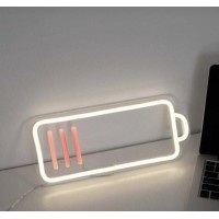 Batarya Şarj Pil Dekoratif Neon Led Tablo, Neon Duvar Tabela